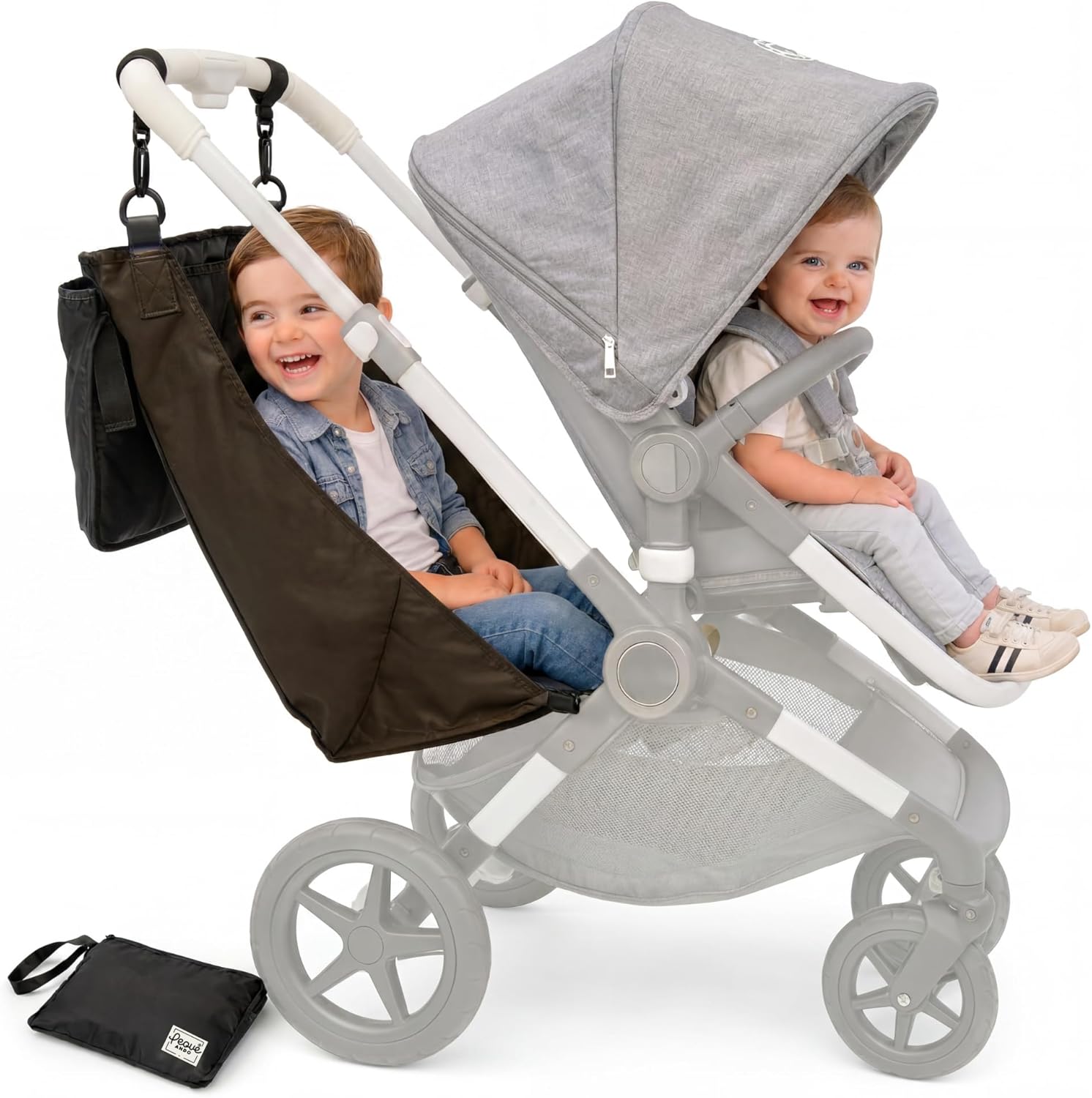Hamaca textil auxiliar para carrito